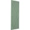 Ekena Millwork True Fit PVC Two Equal Panel Farmhouse Fixed Mount Shutters w/ Z-Bar, Track Green , 18W x 60H, PR TFP102FH18X060TG - alternate 7